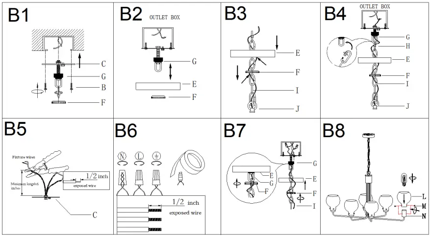 ZEVNI-A04758C6-Hedda-6-Light-Black-Brass-Industrial-Chandelier-fig-5