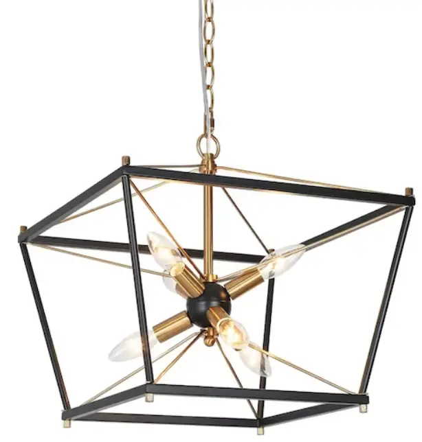 ZEVNI-A04758C6-Hedda-6-Light-Black-Brass-Industrial-Chandelier-product