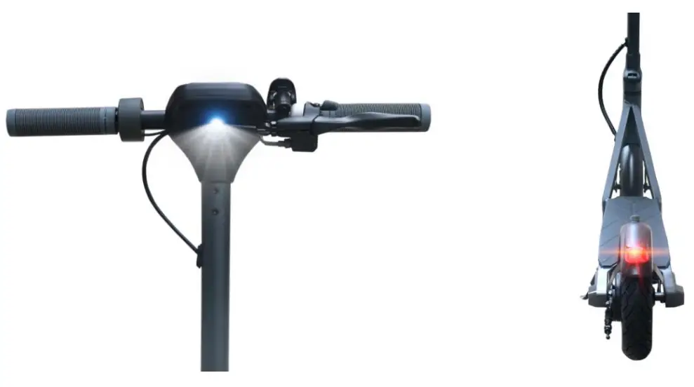 Electric scooter riding