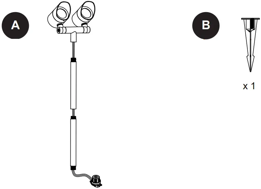 Harbor Breeze ZDL1142 LED14K8030 LED Spot Light - PACKAGE CONTENTS