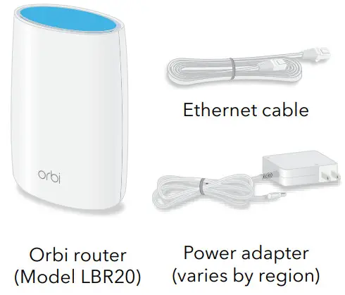 orbi 4G LTE WiFi Router - Package Contents