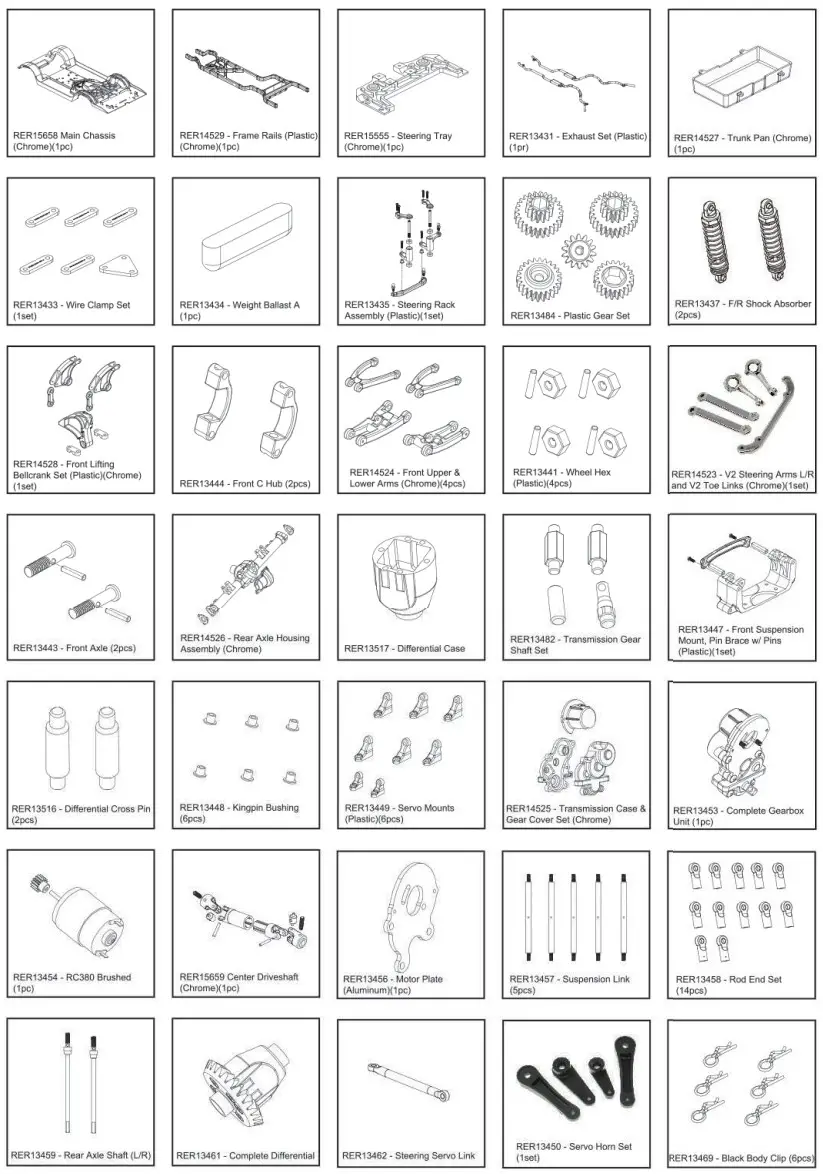 REDCAT LRH285 Designer Show Kit - fig 5