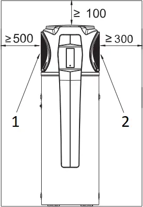 EVO HEAT EVO150-1 - Airflow Clearances
