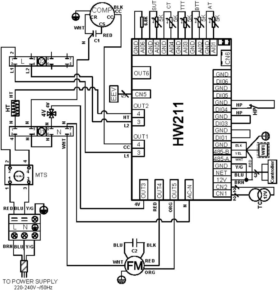 EVO HEAT EVO150-1 - Wiring Diagram