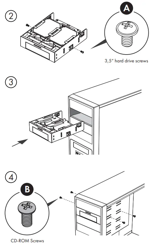 GRAUGEAR G-CV-235T525 5.25 Inch Mounting Frame - Installation1