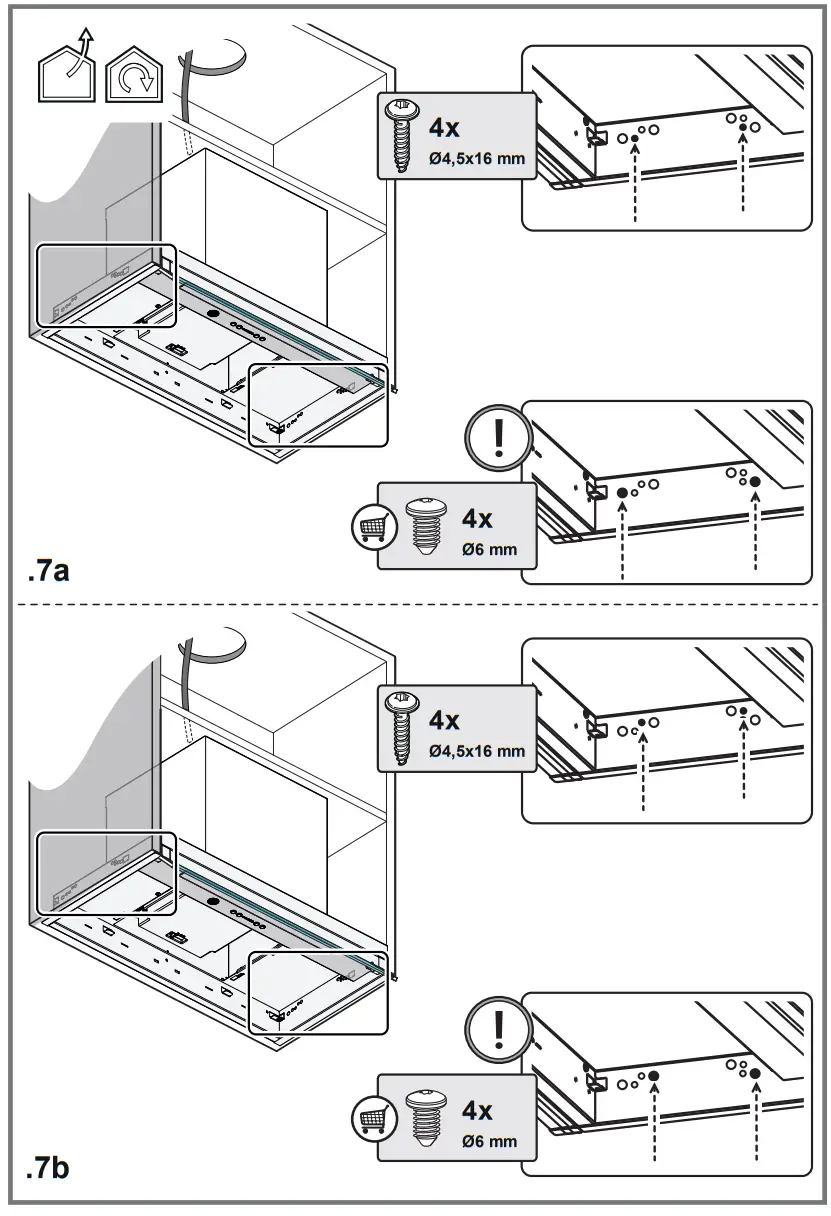 elica BOXIN ADVANCE IX A 60 PRF0180599 Built In Hood cm60 Stainless Steel - parts 9
