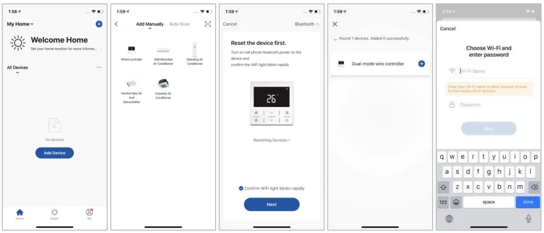 Add Device Through Network