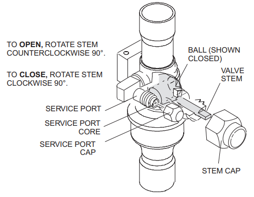 LENNOX Elite Series EL22XPV Units Heat Pump - SERVICE VALVE