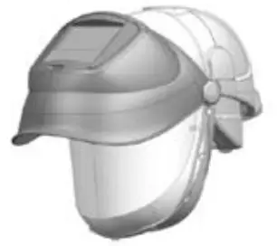 CleanAIR CNA-030-R07 CA-40 Safety Helmet - grinding and welding