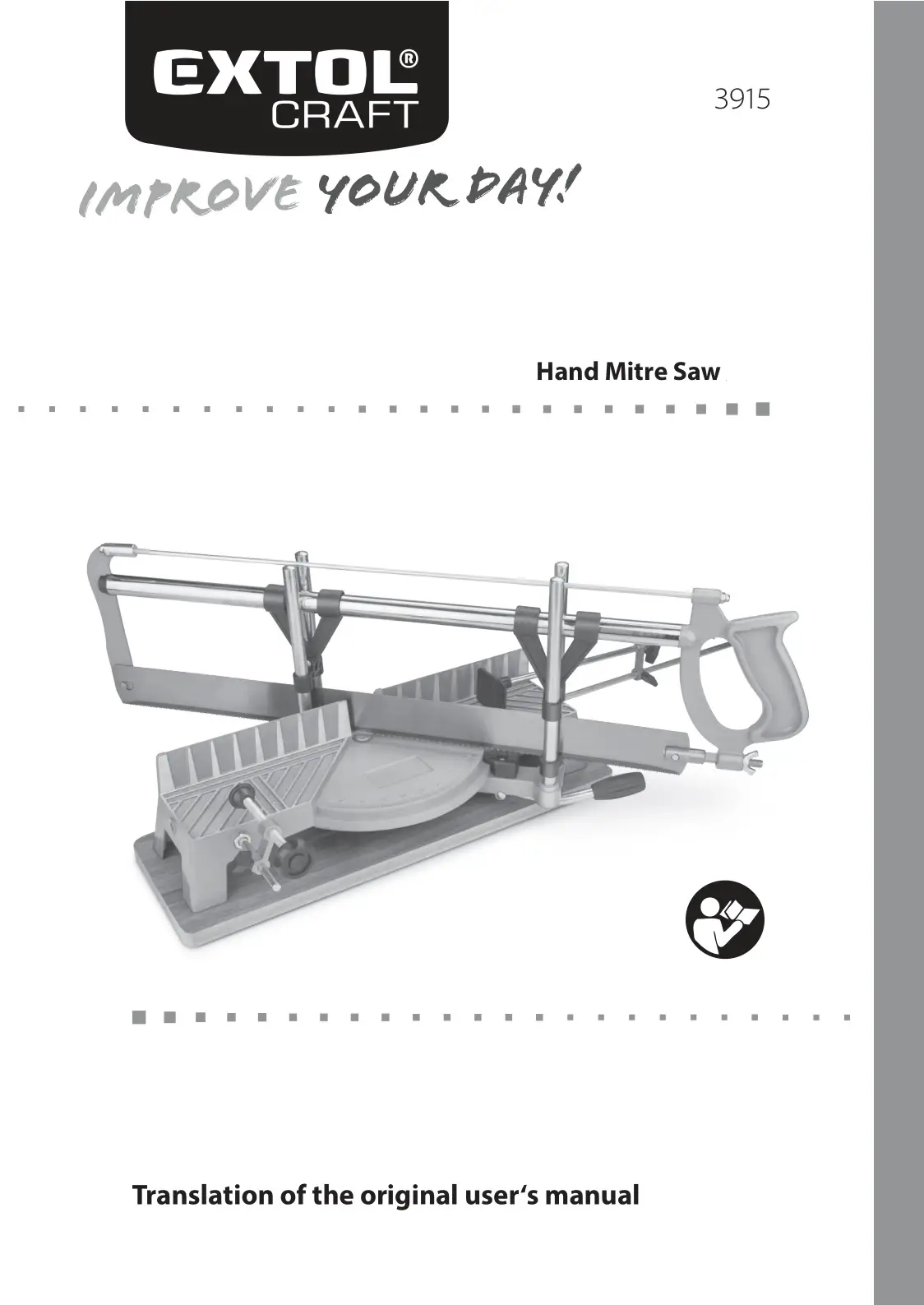 EXTOL 3915 Hand Mitre Saw User Manual