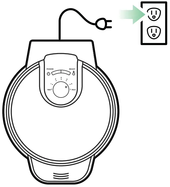 CHEFMAN Anti-Overflow WAFFLE Maker -FIG 2