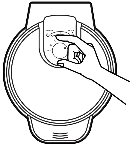 CHEFMAN Anti-Overflow WAFFLE Maker -FIG 4
