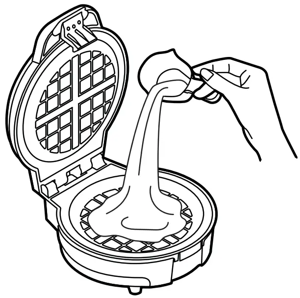 CHEFMAN Anti-Overflow WAFFLE Maker -FIG 7