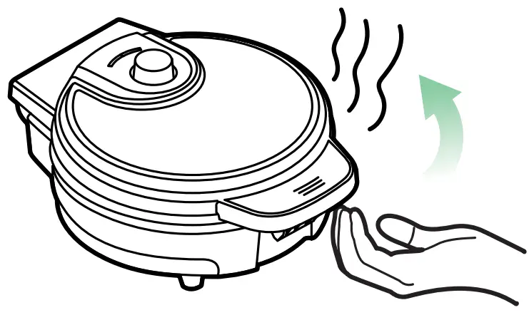 CHEFMAN Anti-Overflow WAFFLE Maker -FIG 9