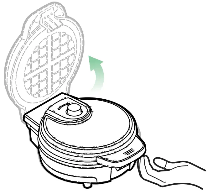 CHEFMAN Anti-Overflow WAFFLE Maker -FIG L