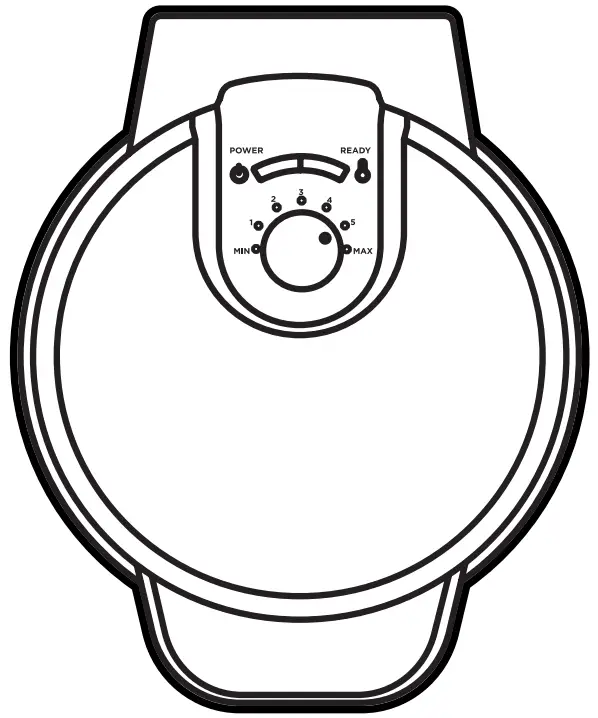 CHEFMAN Anti-Overflow WAFFLE Maker -QR CODE