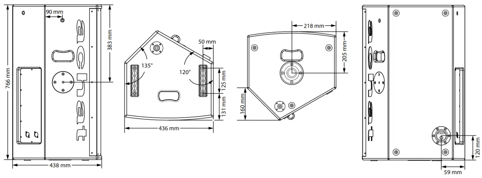 Thomann Achat 115M Passive Speaker --Technical specifications