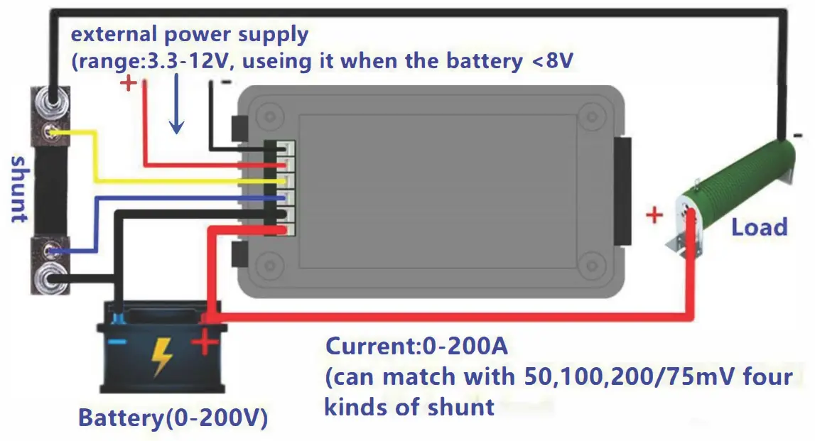 POWERTECH DC Battery Meter with External Shunt - FIGURE 9