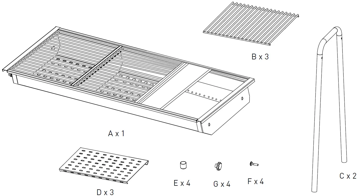 HENDI 150603 Charcoal Barbecue parts 2