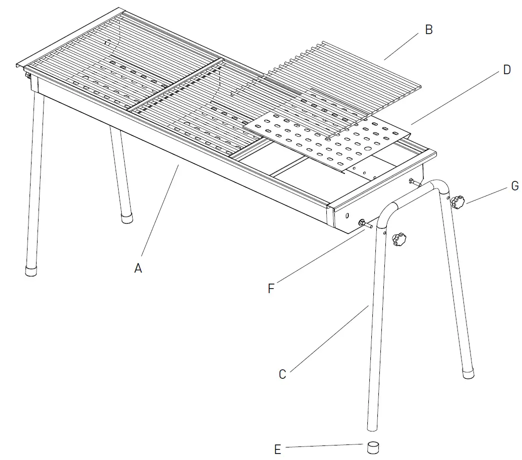 HENDI 150603 Charcoal Barbecue parts 3