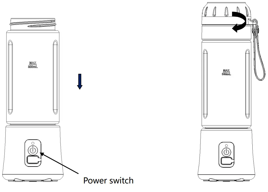 anko BL3403A Portable USB Blender - USING1