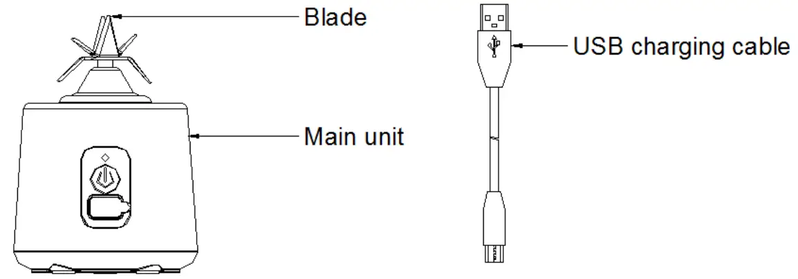 anko BL3403A Portable USB Blender - overview2
