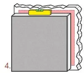 ecler Lightweight Ecological Absorbent LEA Installation Guide - Carefully, place the acoustic panel on the wall, in the desired position