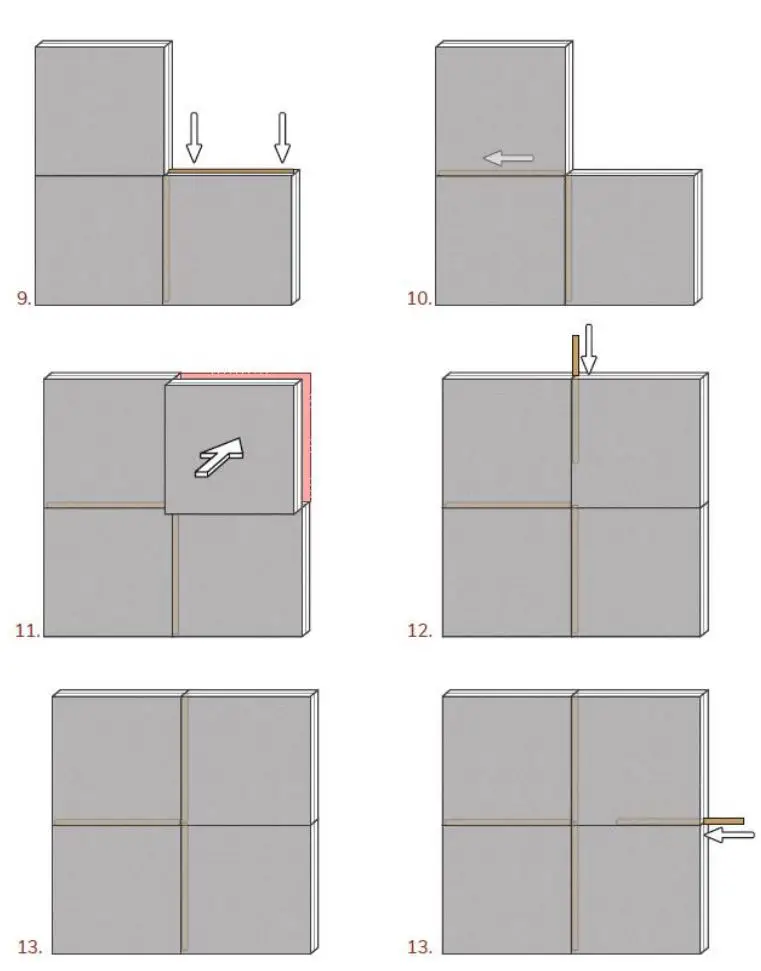 ecler Lightweight Ecological Absorbent LEA Installation Guide - Repeat steps 1 to 7 with the rest of the panels until your composition is complete