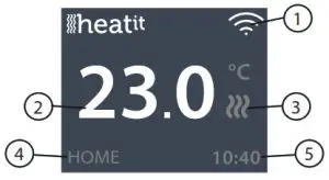 WIFI Temp2 Battery Operated Thermostat- MAIN SCREEN