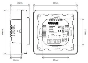WIFI Temp2 Battery Operated Thermostat-PRODUCT INFO