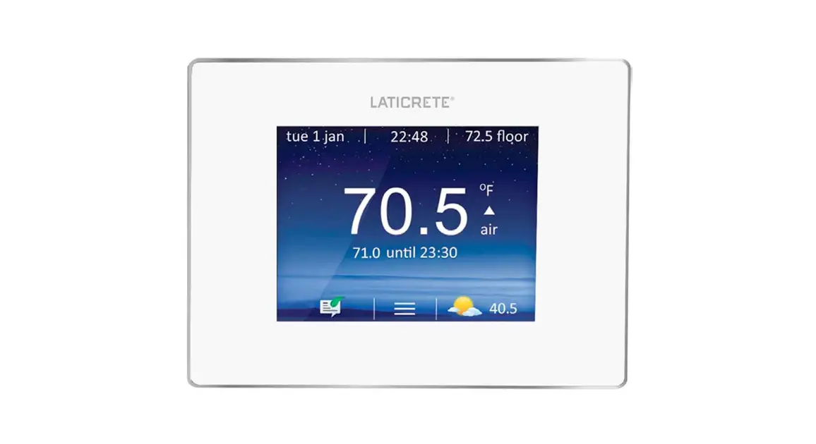 Laticrete 0802-0404-t Strata Heat Wi-fi Thermostat Instruction Manual Laticrete 0802-0404-t Strata Heat Wi-fi Thermostat Instruction Manual