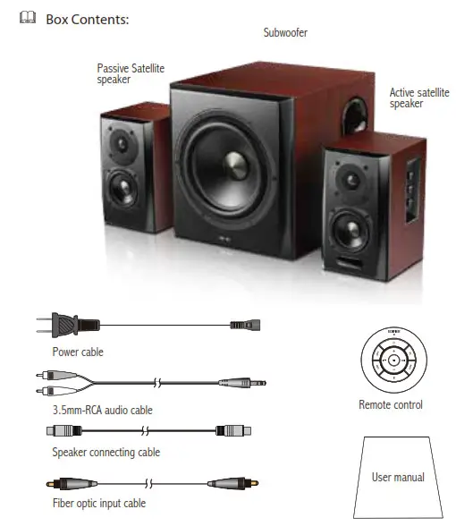 EDIFIER S350DB Active Speaker - What’s In The Box