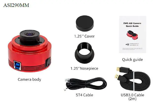 ZWO ASI290 ASI MM Mono Camera Fig1