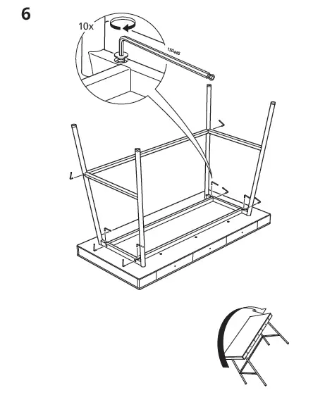 LILLÅSEN Desk Bamboo