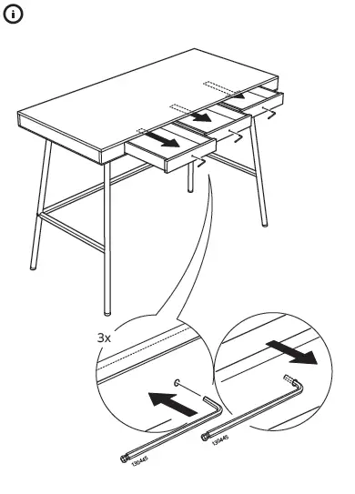 LILLÅSEN Desk Bamboo
