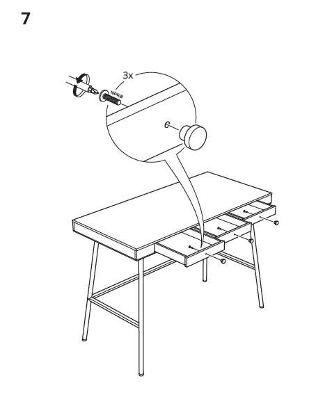 LILLÅSEN Desk Bamboo