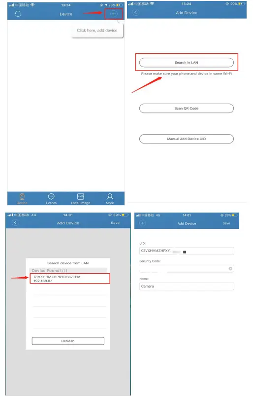 Add New Device Continued