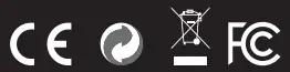 CE-Disposal and FCC Mark