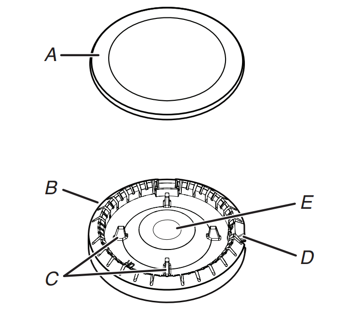 Whirlpool WFG320M0BK 5 1 Cu Ft Black Freestanding 4-Burner Gas Stove - Surface Burners