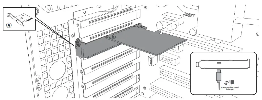 akasa AK PCCU3 07 USB 3.2 Gen 2x2 Type C PCIe Host Card - Installation