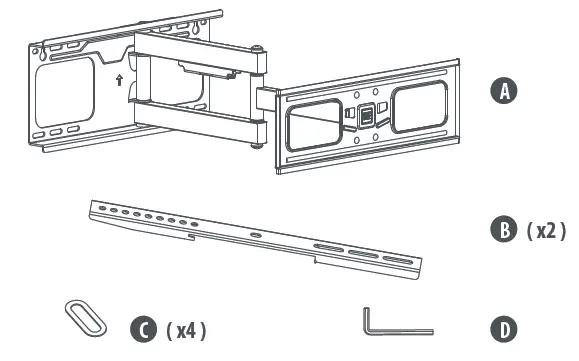 ONE FOR ALL WM4459 TV Wall Mount FIG 2