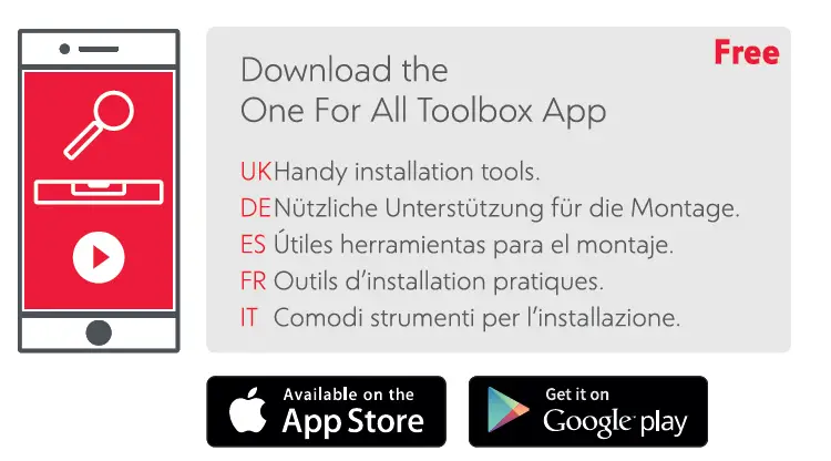 ONE FOR ALL WM4459 TV Wall Mount FIG 7