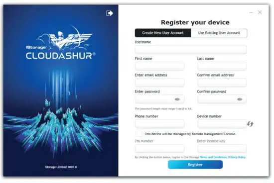 iStorage IS EM CA 256 Cloudashur Encryption Module 0GB Usb3 256 Bit - Account
