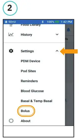 omnipod DASH Insulin Management System - How to Edit IC Ratio and Correction Factor 2