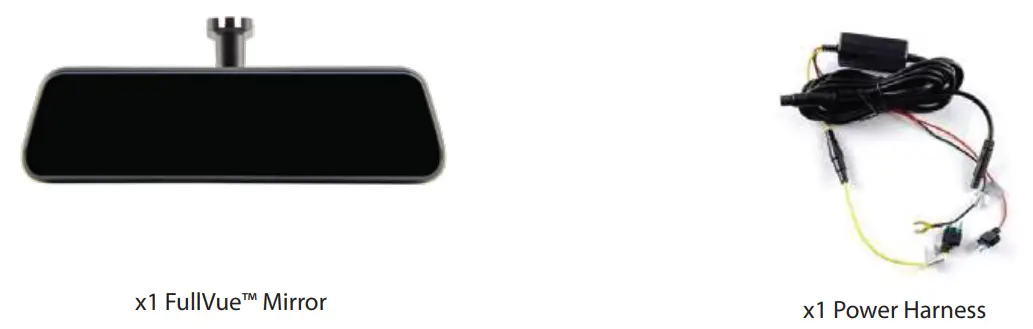 BRANDMOTION FVMR 1150 FullVUE Commercial Camera Mirror System - Contents