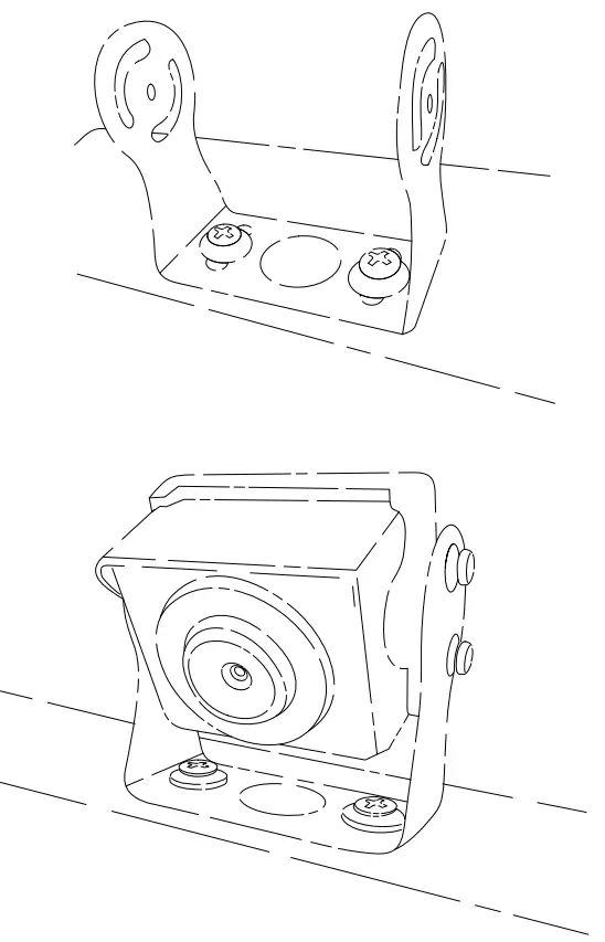 BRANDMOTION FVMR 1150 FullVUE Commercial Camera Mirror System - Mounting Camera