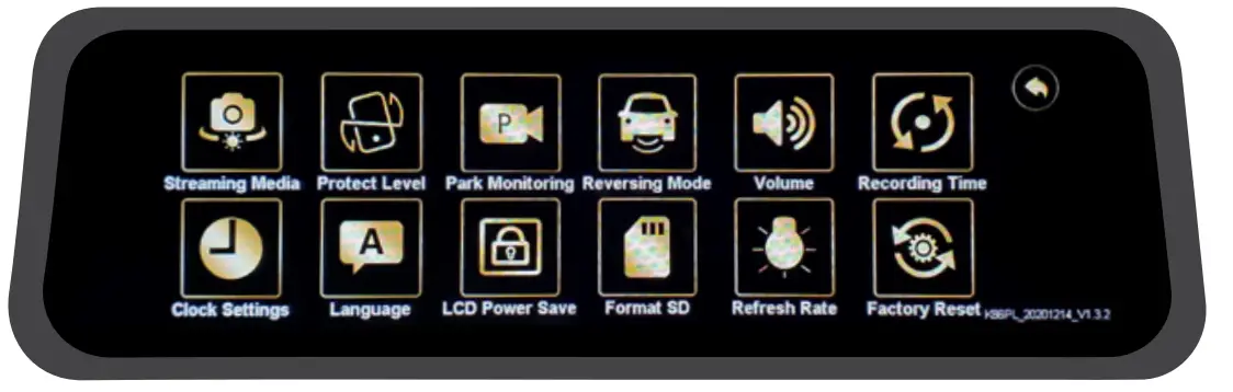 BRANDMOTION FVMR 1150 FullVUE Commercial Camera Mirror System - Rear