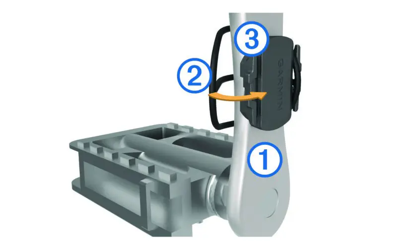 GARMIN Edge 510 Installing the Cadence Sensor
