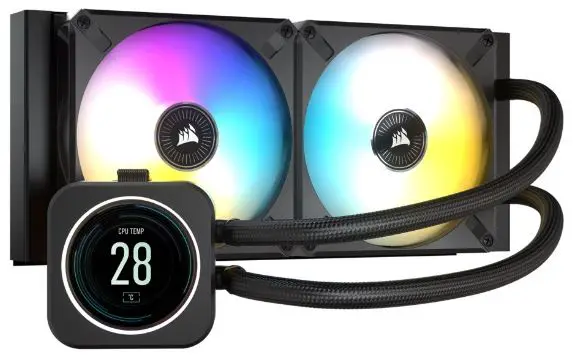 CORSAIR H100i iCUE ELITE LCD Extreme Performance Lcd Liquid Cpu Cooler