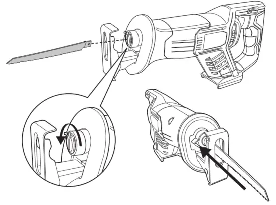 VonHaus 3500169 18V Cordless Reciprocating Saw - ASSEMBLY